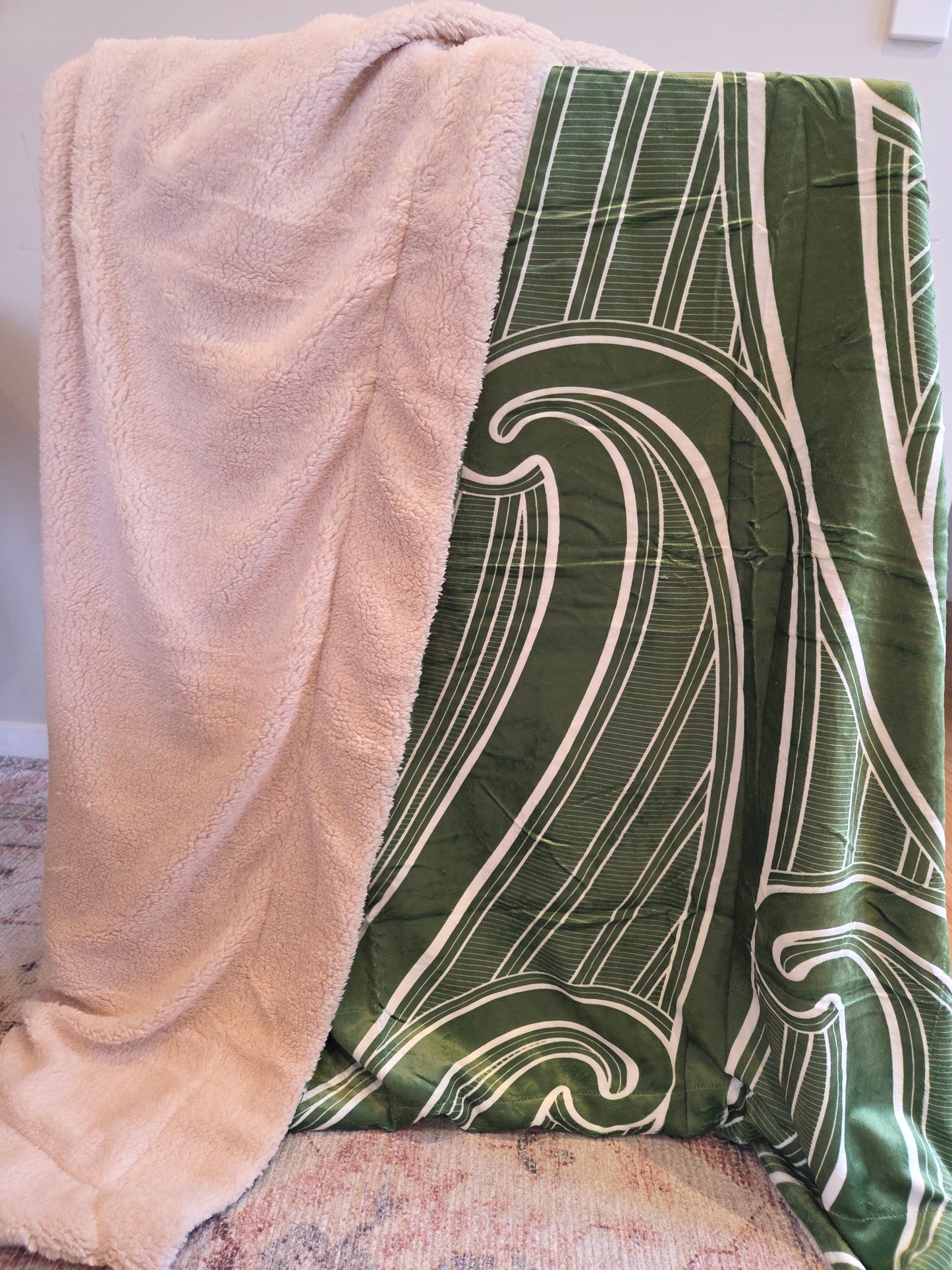 Pūhoro design blanket